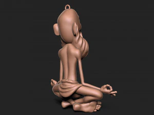 Old Man keychain 3D Print Model