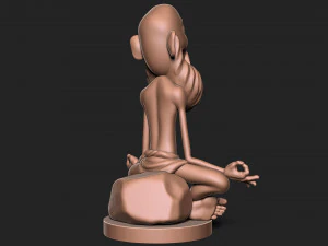 Old Man with base 2 3D Print Model