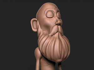 Old Man with base 2 Modèles 3D en vedette