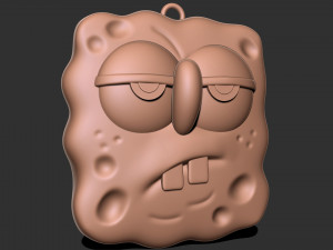 SpongeBob keychain 3D Print Model