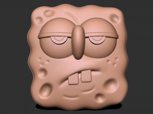 SpongeBob squarepants face 3D Print Model