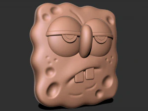 SpongeBob squarepants face 3D Print Model