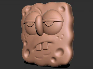 SpongeBob squarepants face 3D Print Model