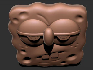 SpongeBob squarepants face 3D Print Model