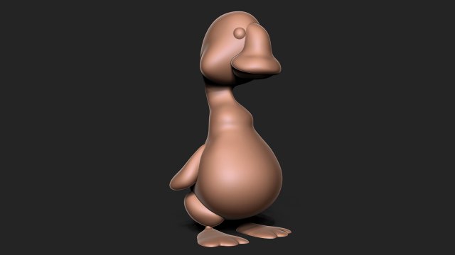 Goose duck Modelo de Impressão 3D .c4d .max .obj .3ds .fbx .stl .blend 