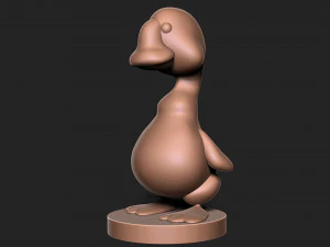 Goose duck with base 3D Print Model