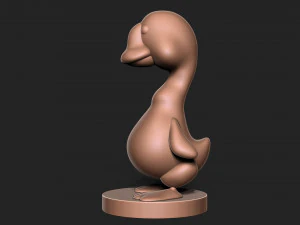 Goose duck with base 3D Print Model