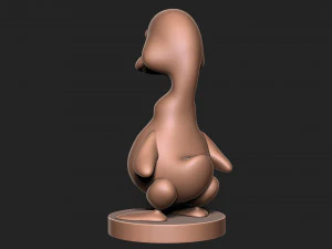 Goose duck with base 3D Print Model