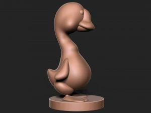 Goose duck with base 3D Print Model