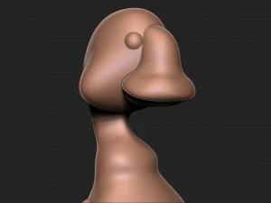 Goose duck with base 3D Print Model