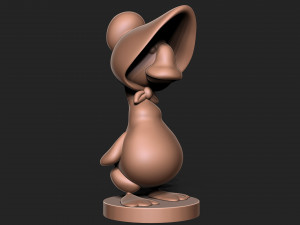 Goose bunny wearing hat Modèles 3D en vedette
