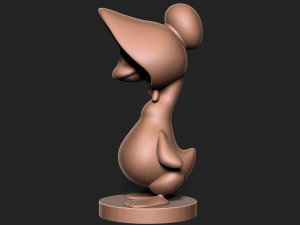 Goose bunny wearing hat 3D प्रिंट मॉडल
