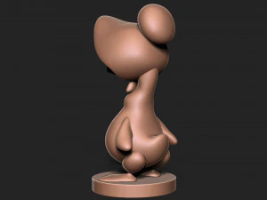 Goose bunny wearing hat 3D Print Model
