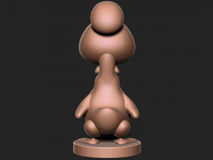 Goose bunny wearing hat 3D Print Model