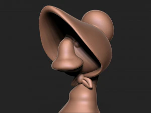 Goose bunny wearing hat 3D Print Model