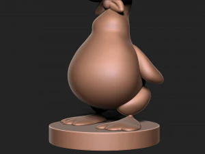 Goose bunny wearing hat 3D Print Model