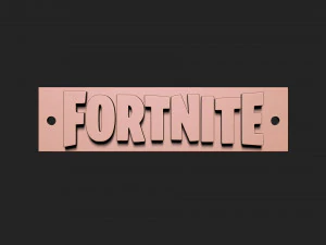 포트나이트 사인 3D 프린트 모델