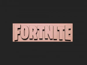 포트나이트 사인 3D 프린트 모델