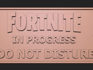 Fortnite sign Model do druku 3D
