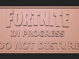 Fortnite sign 3D Print Model