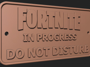 Fortnite sign Model do druku 3D