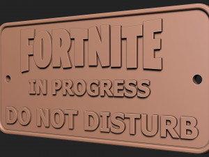 Fortnite sign Model do druku 3D