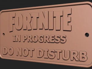 Fortnite sign 3D Print Model