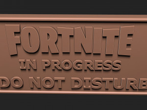 Fortnite sign Model do druku 3D