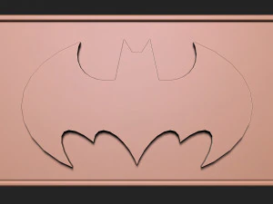 Batman Sign-Logo 3D Print Model