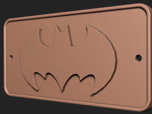 Batman Sign-Logo 3D Print Model