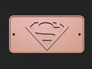 Superman logo 3D Print Model
