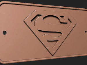 Superman logo 3D Print Model