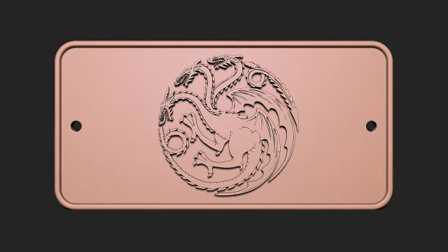 Targaryen House Game of Thrones 3D Print Model .c4d .max .obj .3ds .fbx .stl .blend 
