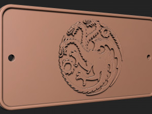 Targaryen House Game of Thrones 3Dプリントモデル