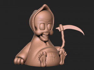 CUTE GRIM REAPER Model Cetak 3D