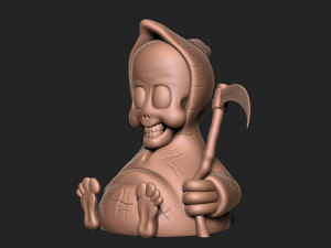 CUTE GRIM REAPER Model Cetak 3D