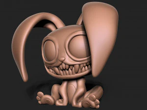 Scary Bunny 3D Print Model