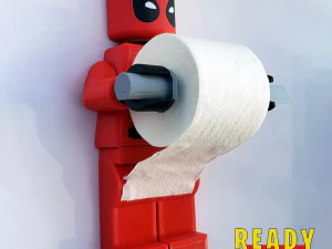 デッドプールのトイレットペーパーホルダー 3Dプリントモデル