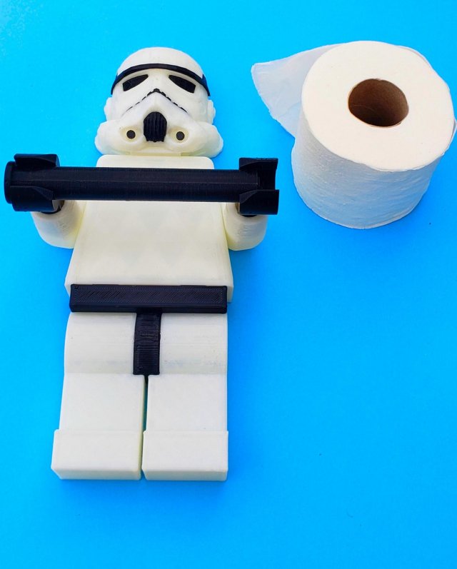 Stormtrooper helmet toilet paper holder 3D in 3DExport