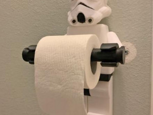 Stormtrooper helmet toilet paper holder 3D Print Model