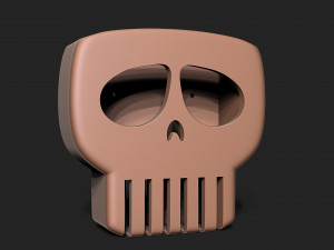 HALLOWEEN SKULL SPONGE HOLDER 3D Print Model