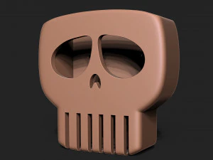 HALLOWEEN SKULL SPONGE HOLDER 3D Print Model