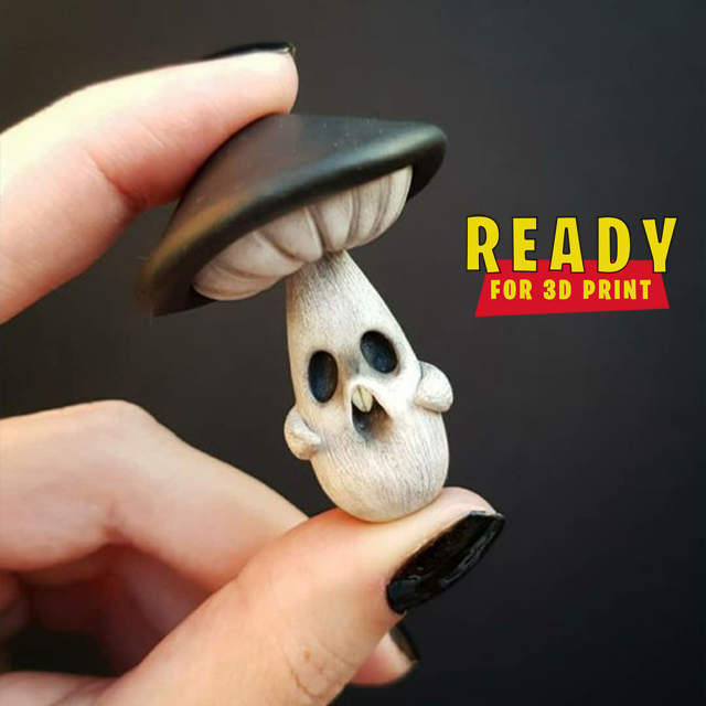HALLOWEEN MUSHROOM Modelo de Impressão 3D .c4d .max .obj .3ds .fbx .stl .blend 