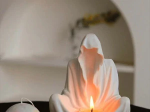 GHOST WIZARD CANDLESTICK 3D Print Model