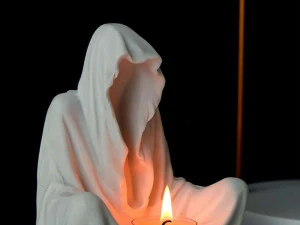 GHOST WIZARD CANDLESTICK 3D Print Model