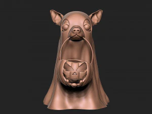HALLOWEEN GHOST DOG 3D Print Model