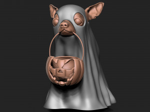 HALLOWEEN GHOST DOG 3D 打印模型