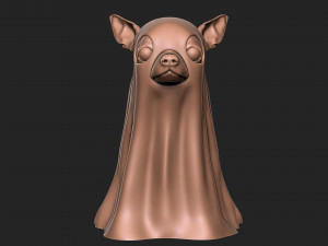 HALLOWEEN GHOST DOG Modèles 3D en vedette