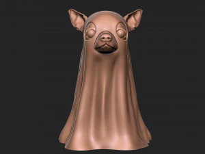 HALLOWEEN GHOST DOG 3D Print Model