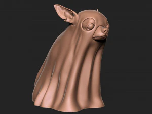 HALLOWEEN GHOST DOG 3D Print Model